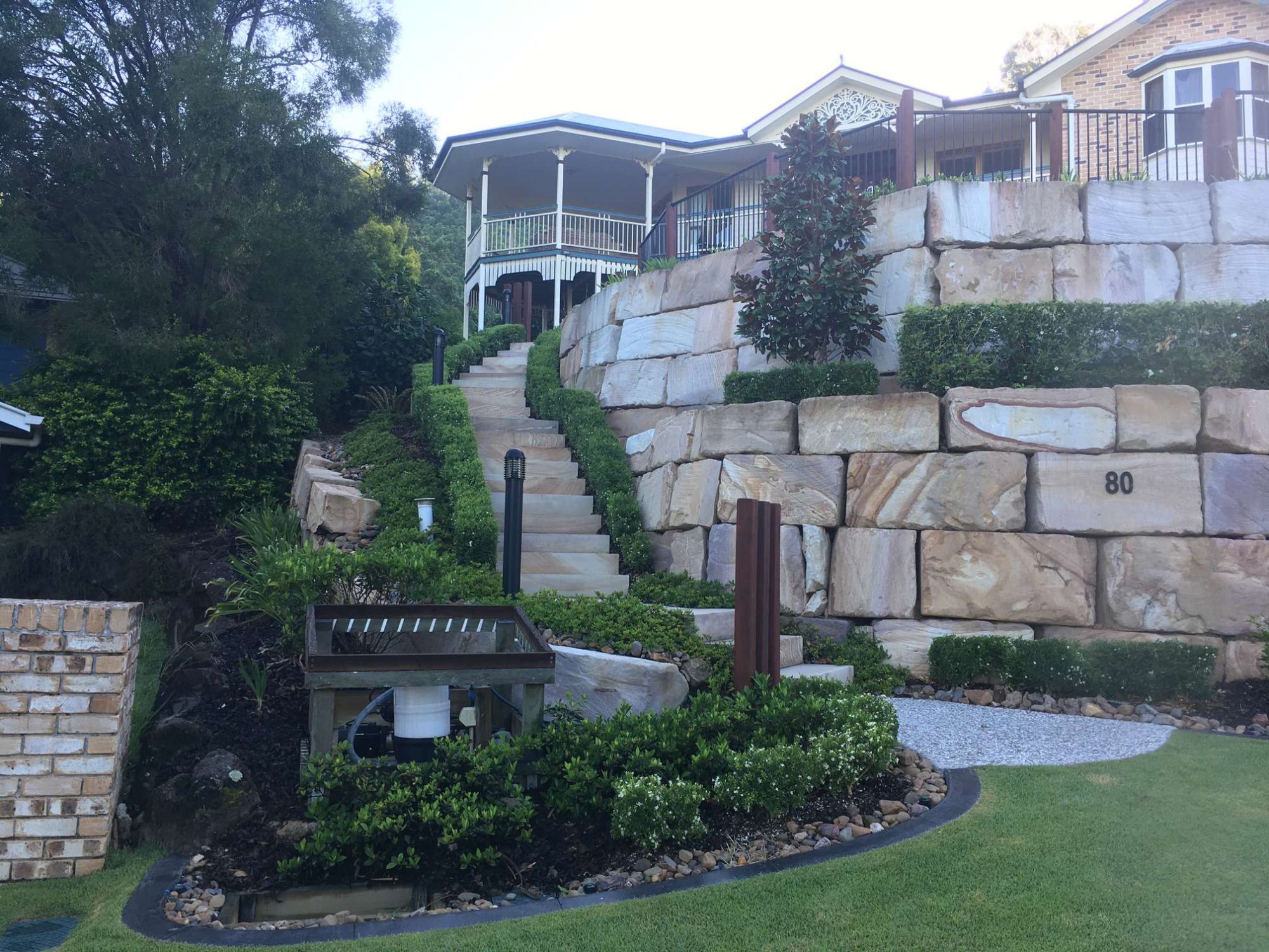 The Gap Project - B+ Grade Sandstone with Diamond Sawn Stairs 01